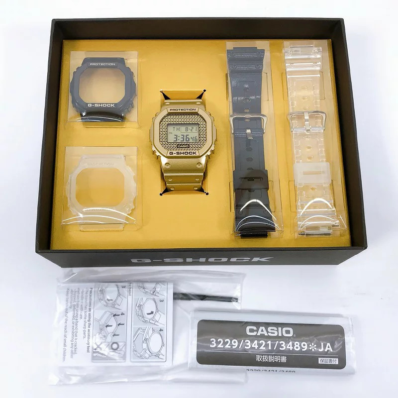 CASIO G-SHOCK DWE-5600HG-1JR Men’s Quartz Wrist Watch Digital Gold Used with Box