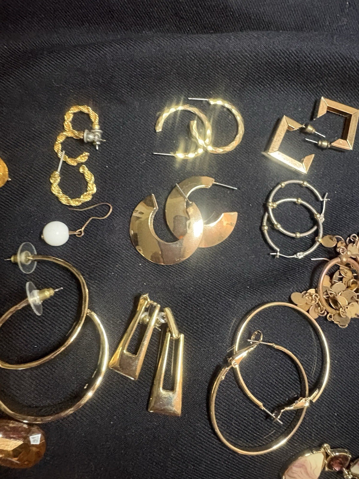 Ladies Fashion Earrings In Bulk, Assortment Hoops Dangles Rhinestones Etc.