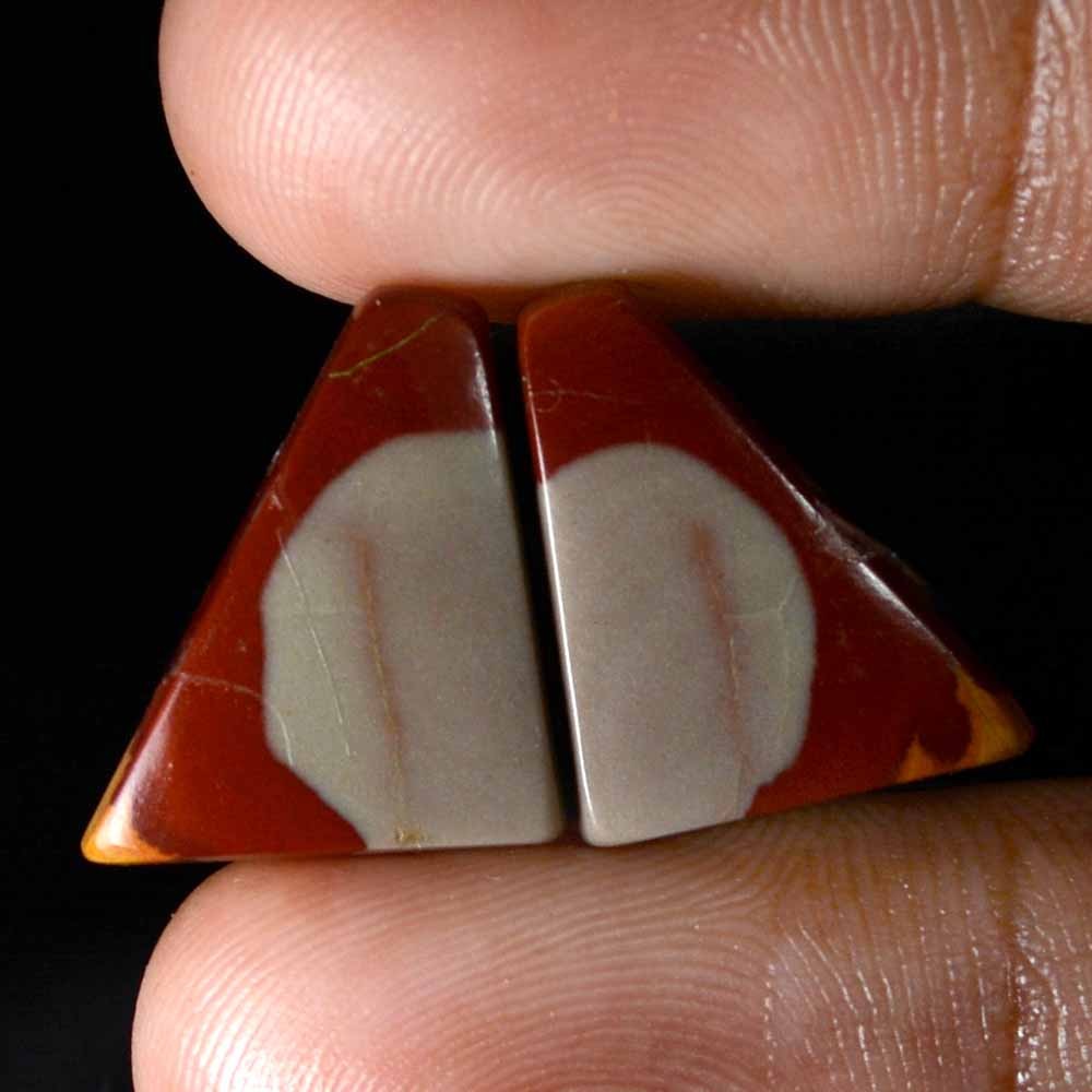 13.45 Cts 100% Natural Noreena Jasper Pair Cabochon 13 x 17 mm Gemstone JN09