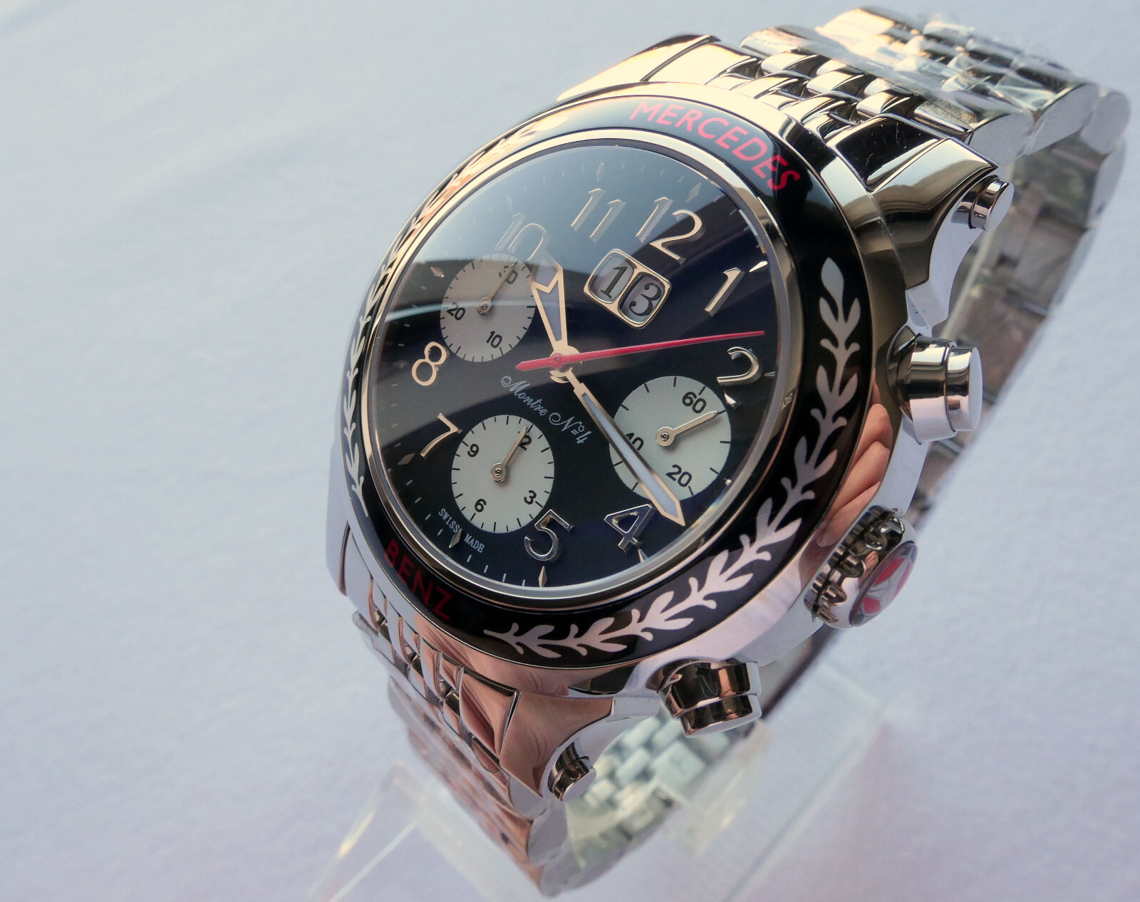 Mercedes Benz Classic Car Accessory Grand Data Swiss Automatic Chronograph Watch