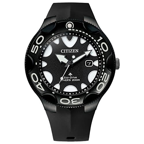 CITIZEN PROMASTER BN0235-01E Eco-Drive Diver Watch 200m All Black Japan New
