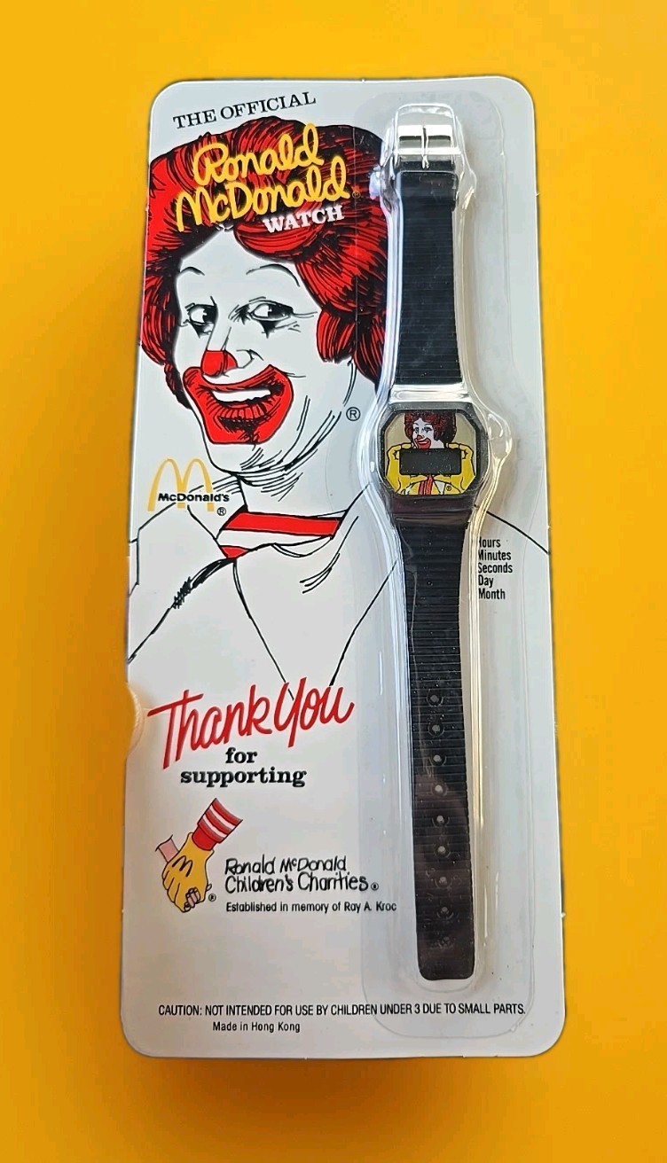 1986 McDonald’s Digital Watch Black