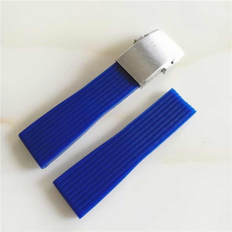 High End Silicone Rubber Watch Straps Mens Waterproof sports Band 22–24mm