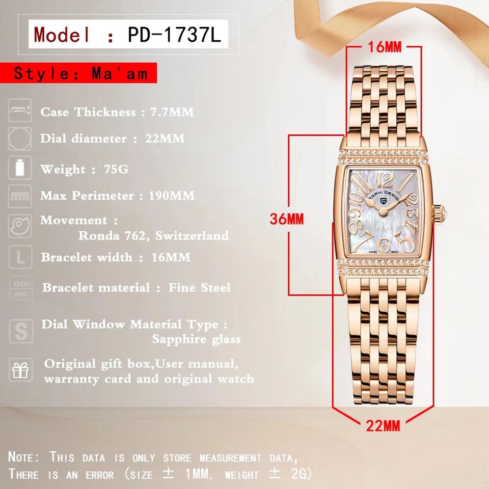 Pagani Design PD-1737 Bronze Stainless Steel Automatic Women’s Watch
