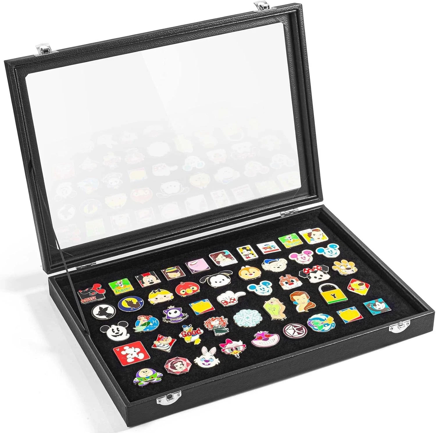 Enamel Pin Display Case, Pin Collection Holder, 14″ X 9″ Shadow Box Frame for Pi