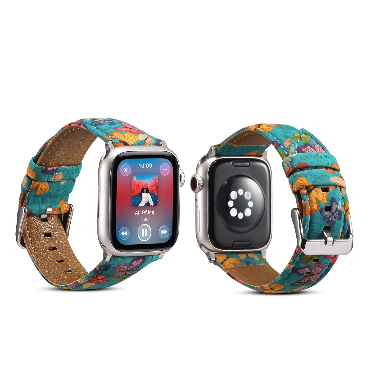 Leather Butterfly Band for Apple Watch 38mm 40mm 41mm 42mm 44mm 45mm 46mm 49mm