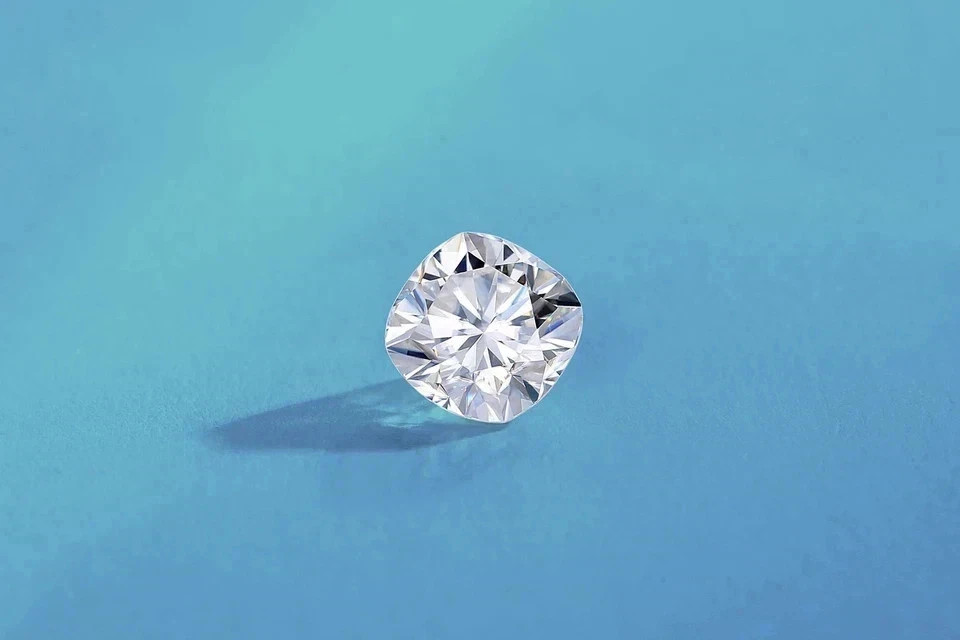 3.40 CT Natural White Diamond 9 mm 1 Pcs Cushion Cut VVS1 D Grade Certified N50