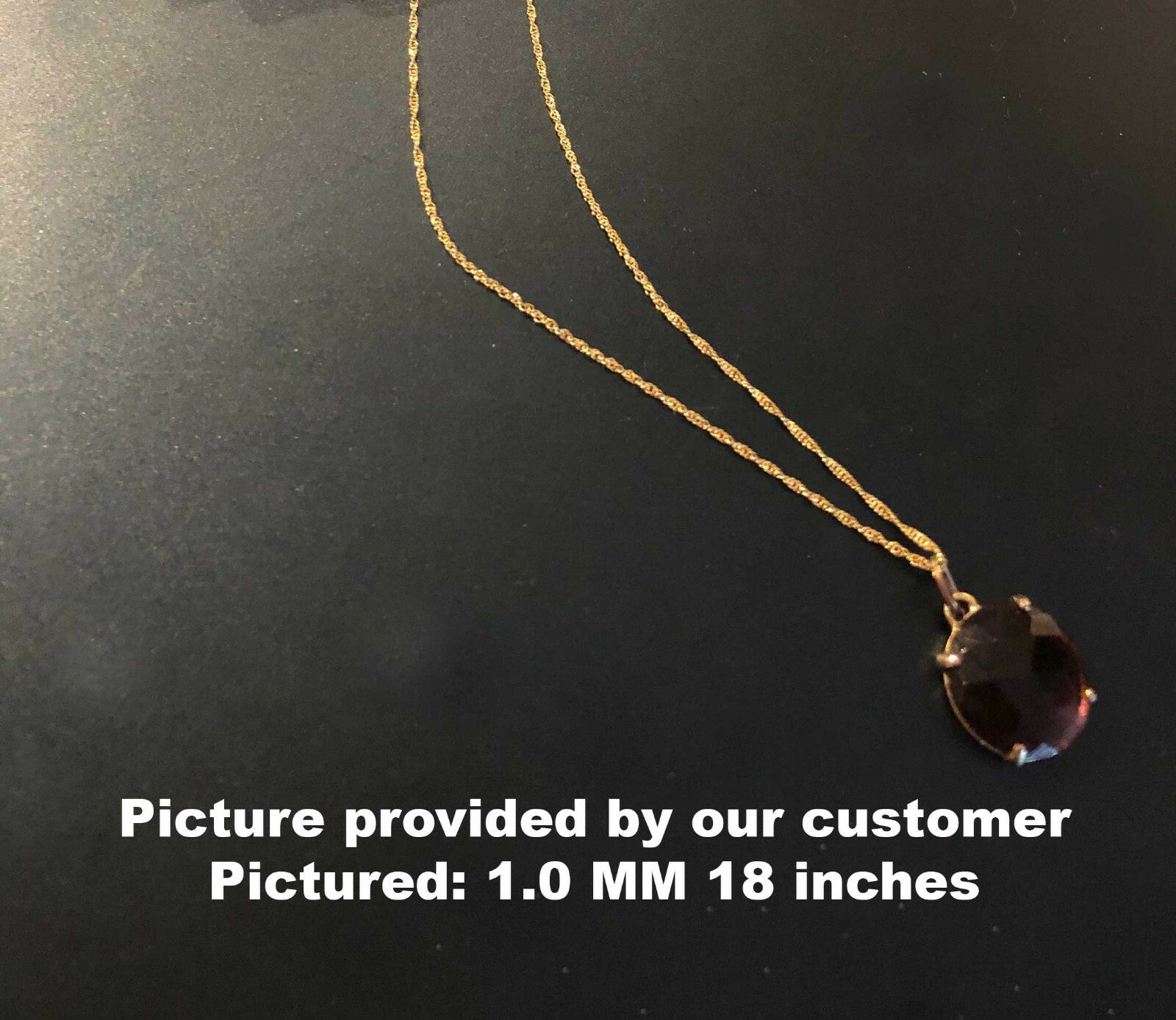 10K Solid Gold Rope Chain Necklace, 7″ – 30″ Inches, 0.8mm To 2.2mm