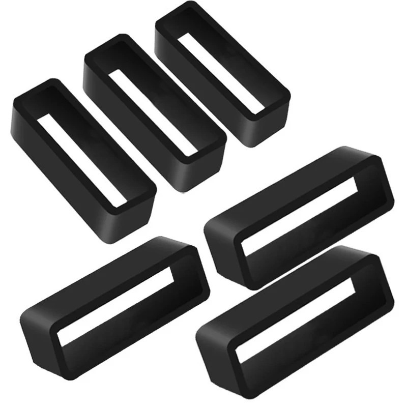 2-10 pcs Silicone Watch Strap Band Loop Hoop Retainer Buckle Holder Ring Keeper