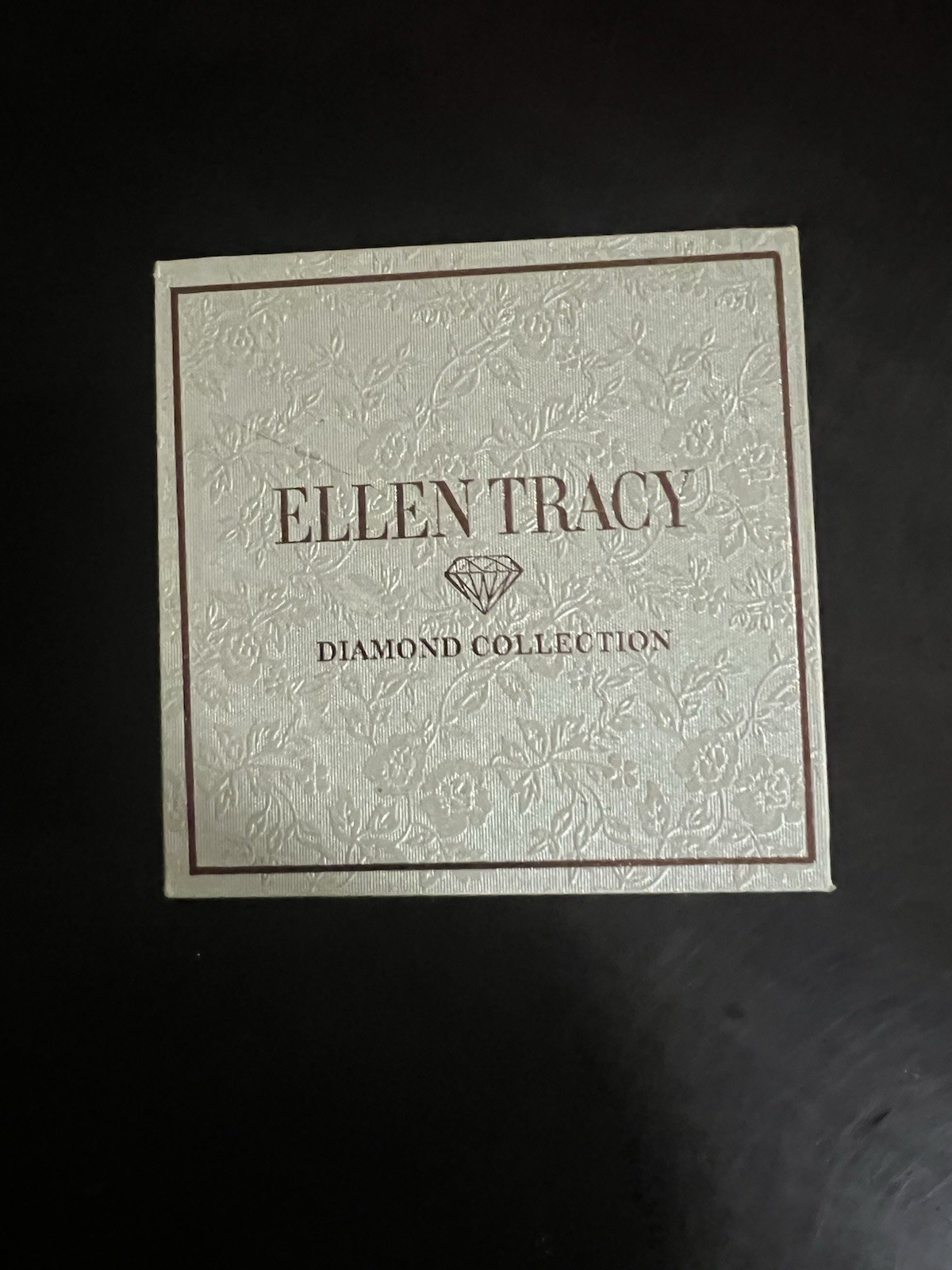 Womens Ellen Tracy Gold-Tone Diamond Dial Watch New In Box