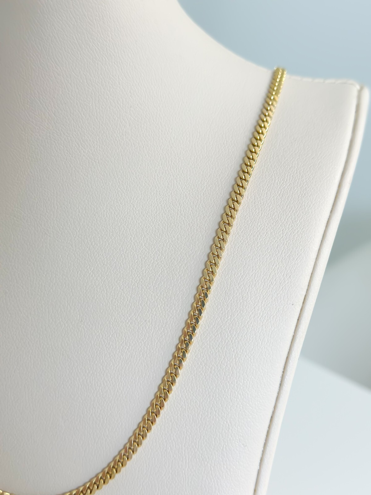 14k or 10k SOLID Gold Cuban Link 3mm Chain Necklace 16 18 22 24 26″ w/ Box Lock