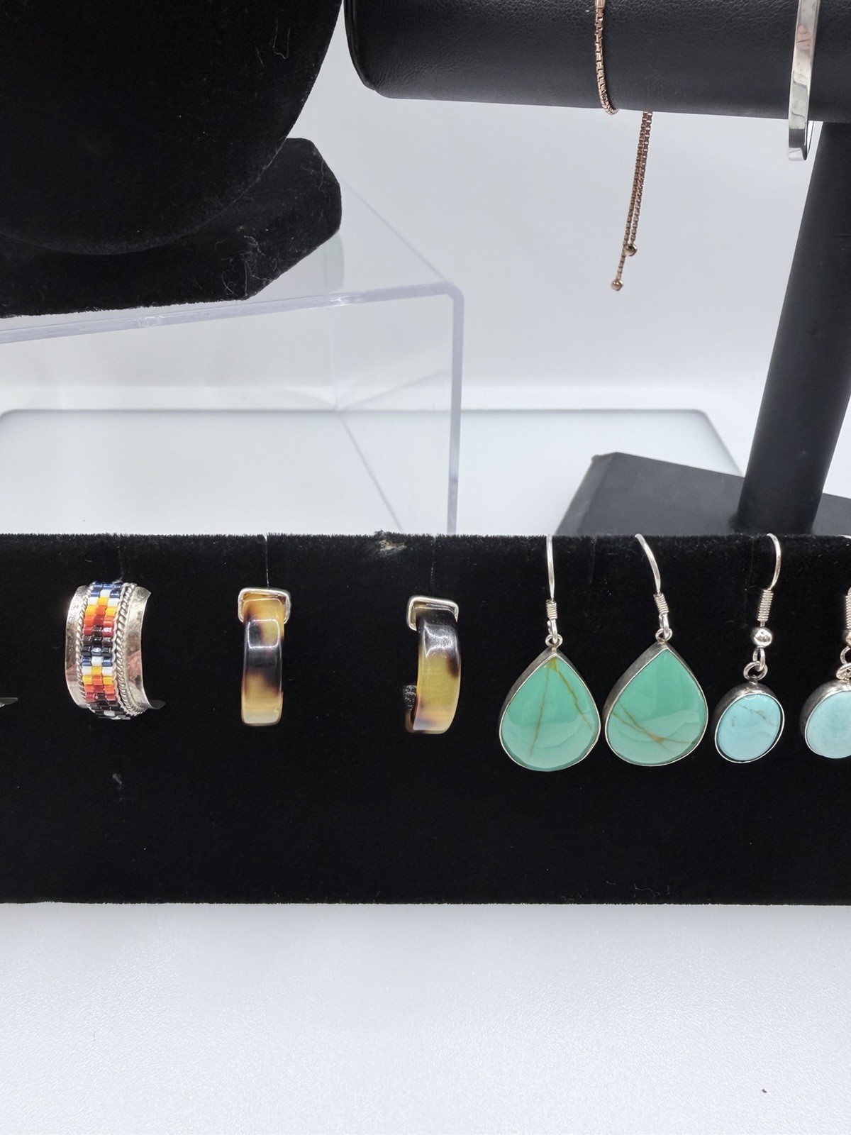 Sterling Silver Jewelry Lot 925 Turquoise Cloisonné Vermeil – SIGNED- 70.11g