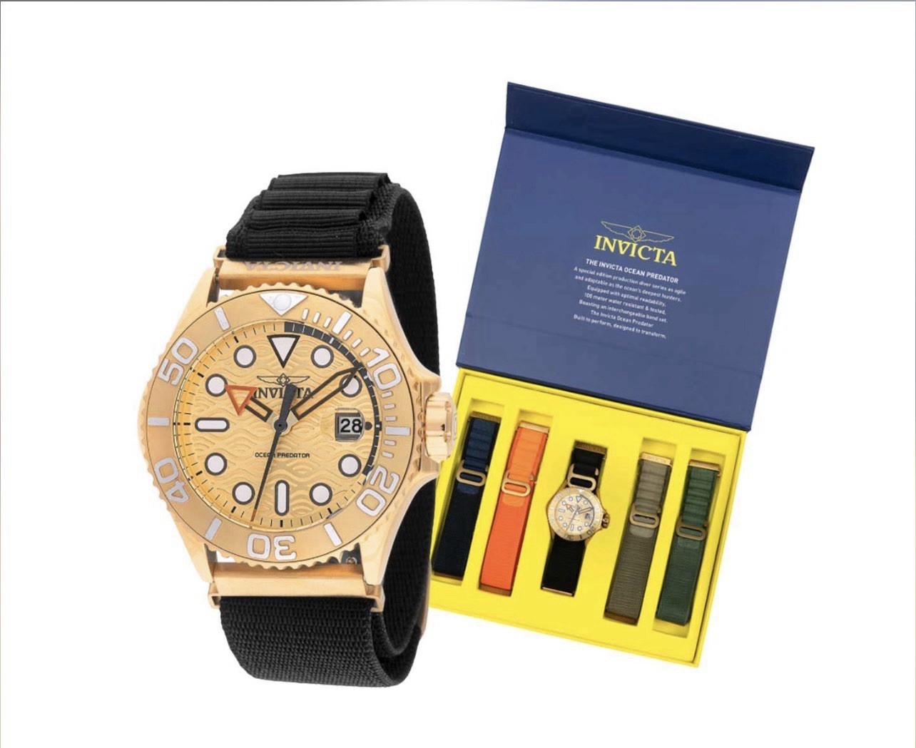 Invicta Ocean Predator SPECIAL EDITION Men’s Watch Multi Bands – New In Box