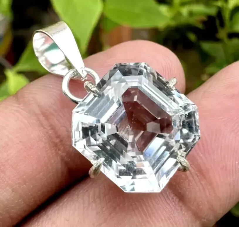 Natural 20 Ct Ceylon White Sapphire Asscher Cut AGL Certified Loose Gemstone