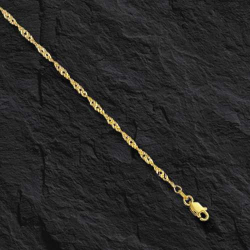 10k Yellow Gold 20″ Singapore Pendant Link Chain/Necklace 2.2mm 4.3 Grams