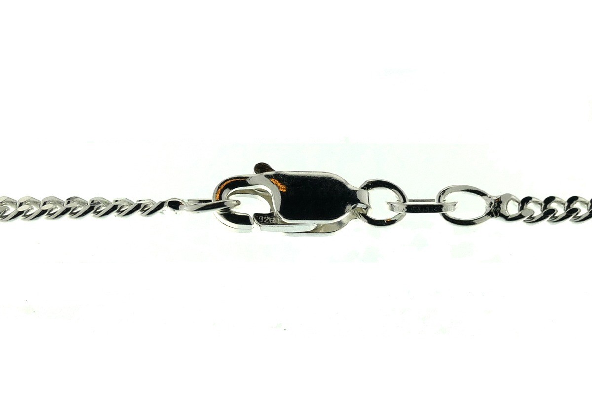 Gourmet link chain made of genuine 925 silver – multiple sizes and lengths
