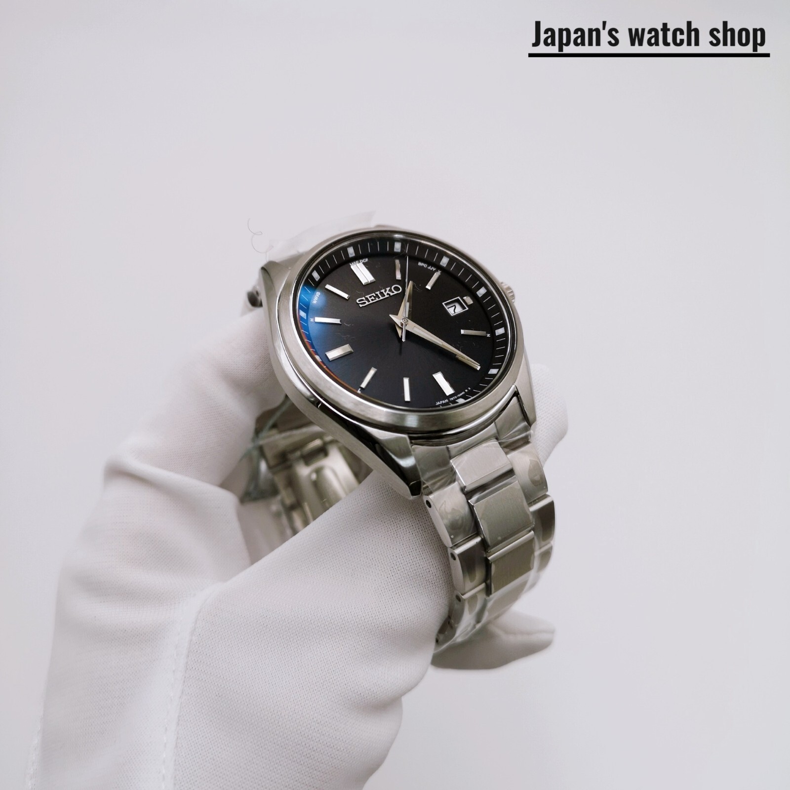 SEIKO Selection SBTM323 Black Solar Atomic Radio Men’s Watch New in Box