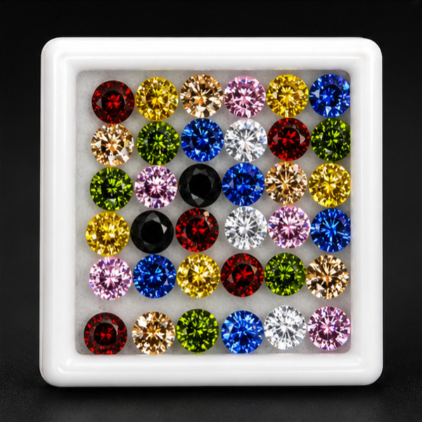 28 Pcs Natural Multi Color Sapphire Round Cut 5 MM Certified Loose Gemstone Lot