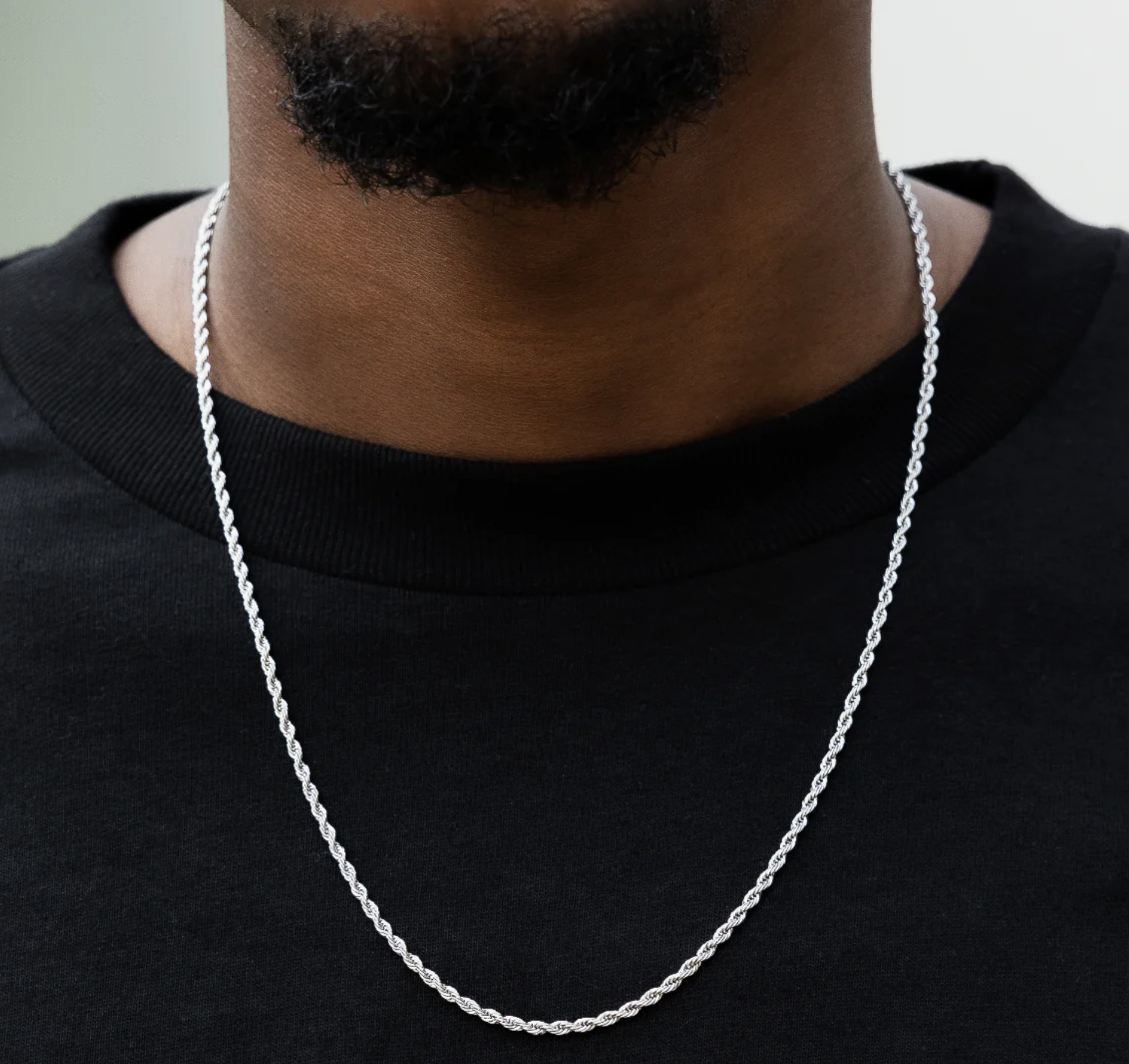 925 Sterling Silver Diamond Cut Rope Chain Necklace .925 Italy All Sizes