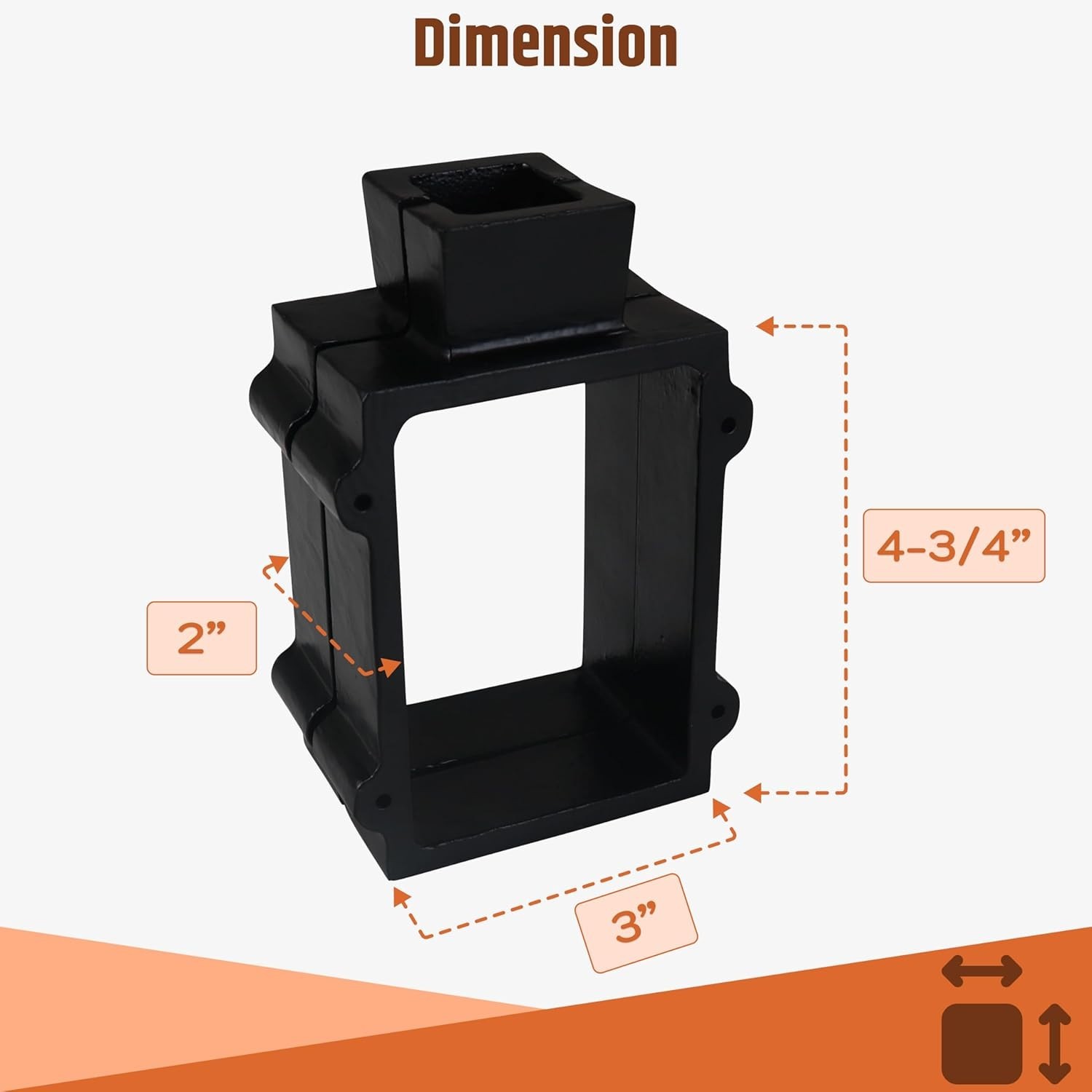 Cast Iron 2-Part Flask Mold Frame for Sand Casting Jewelry Metal Casting Tool
