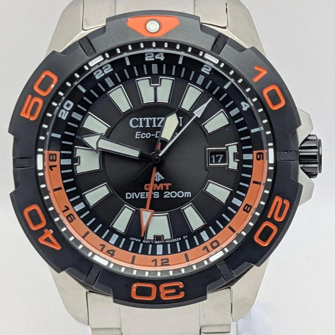 CITIZEN PROMASTER MARINE BJ7129-56E Eco-Drive GMT 44mm Black Watch
