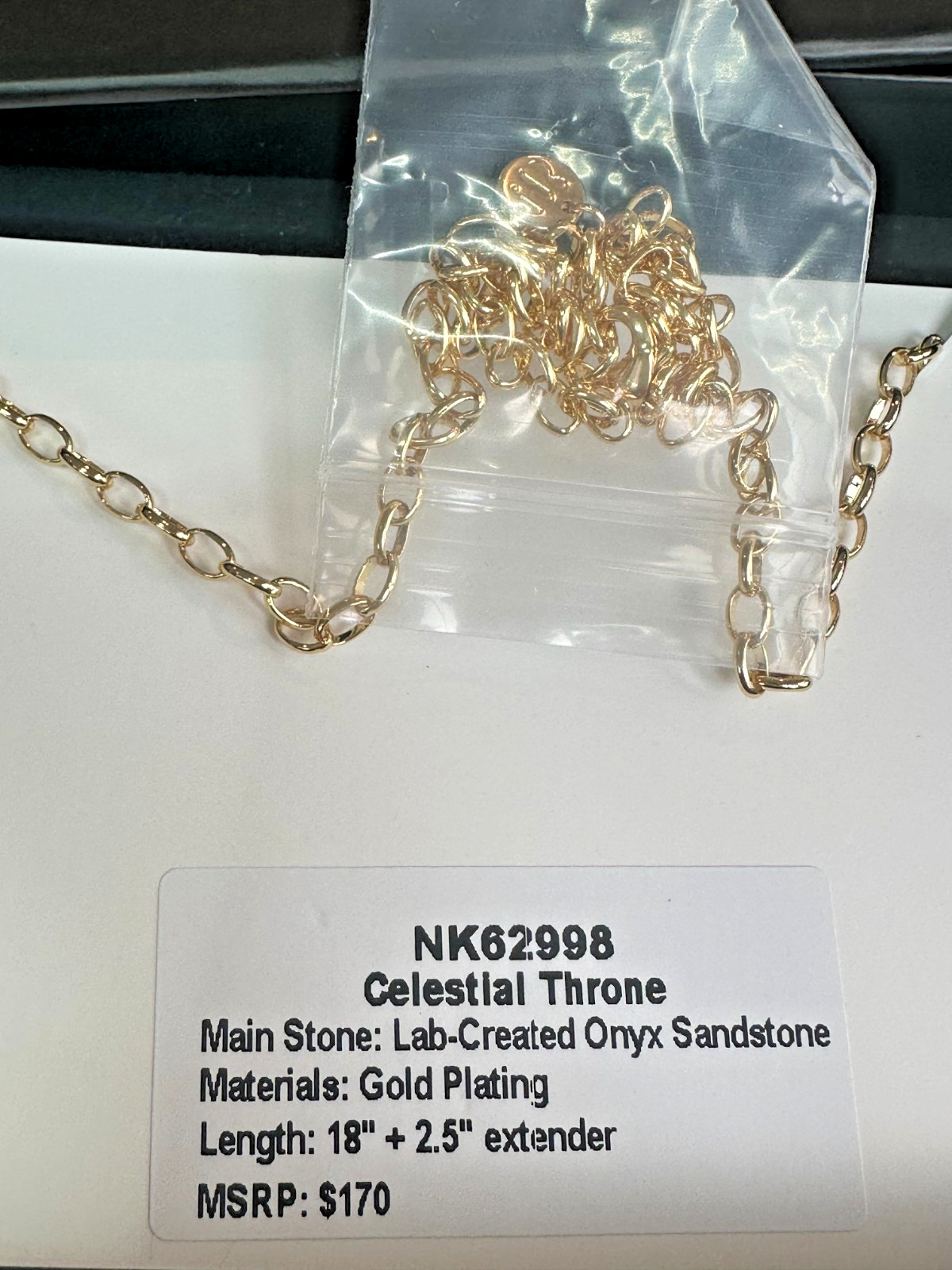 OBSIDIA: Bomb Party NK62998 2026 Charm Necklace “Celestial Throne” Gold