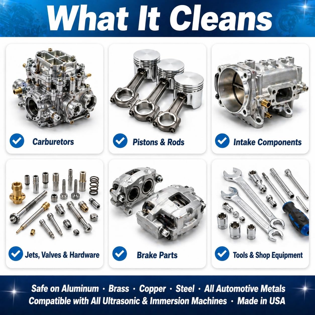 32 Oz. Ultrasonic Carburetor & Parts Cleaner Solution