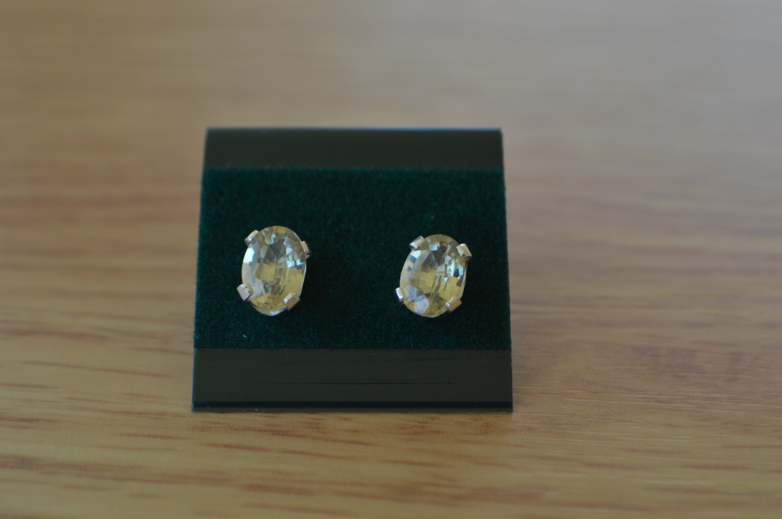 1.83ct Color Change Diaspore Solitaire Earrings ~ Fine Sterling Silver 7x5mm