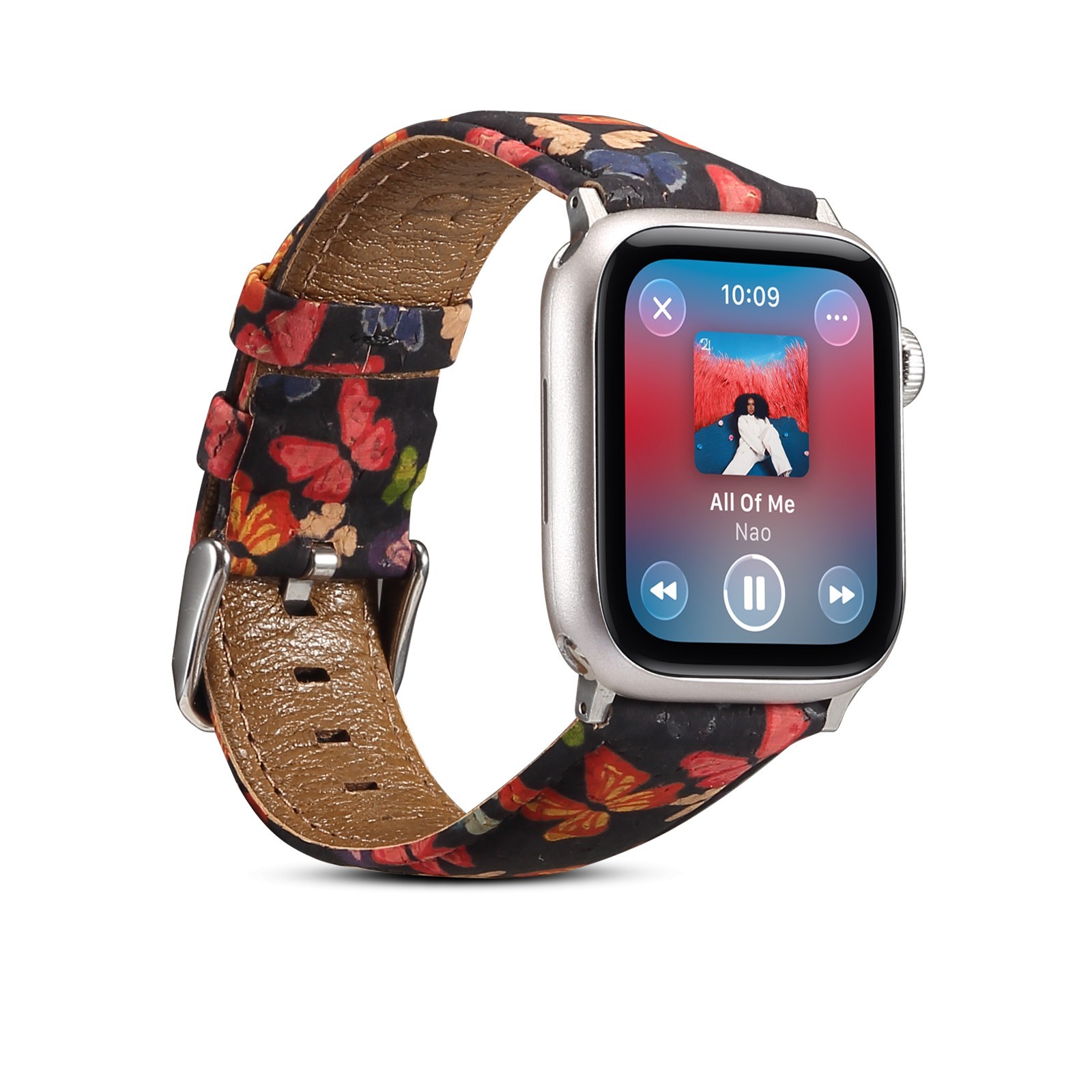 Leather Butterfly Band for Apple Watch 38mm 40mm 41mm 42mm 44mm 45mm 46mm 49mm