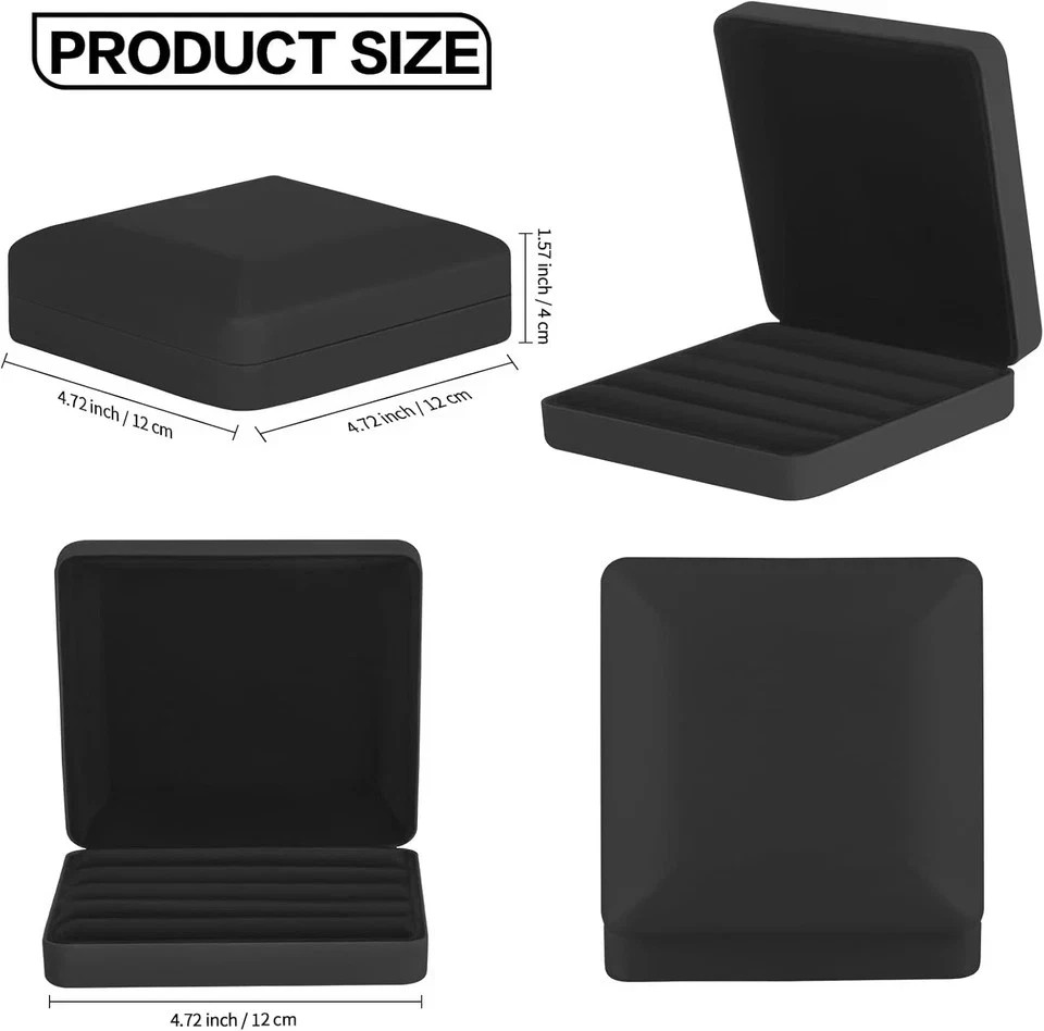Ring Storage Organizer Box for Multiple Rings, Travel Portable Jewelry Ring Stud