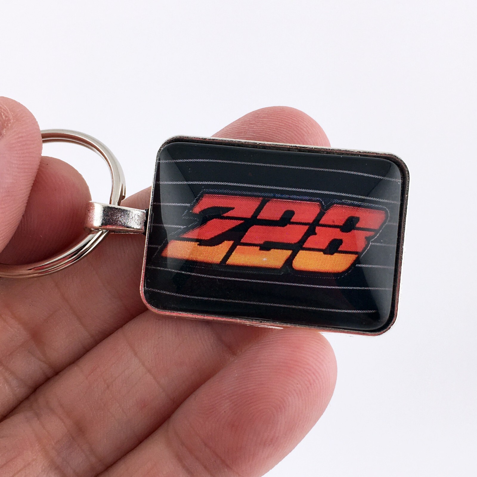 Vintage 1980 Chevy Camaro Z28 Orange Grille Emblem Logo Keychain 2nd Generation