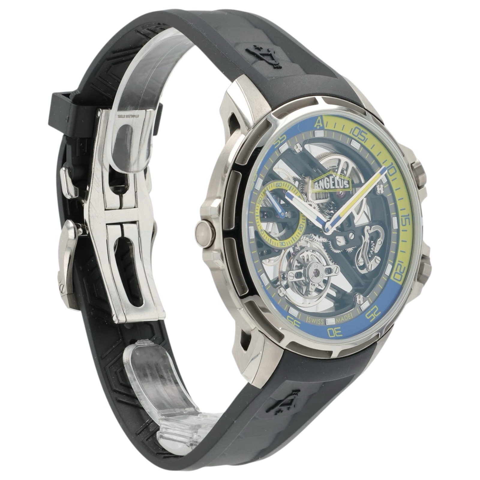 Angelus U50 Flying Tourbillon Skeleton Dial Titanium 45mm Manual Wind 17.8.5.01