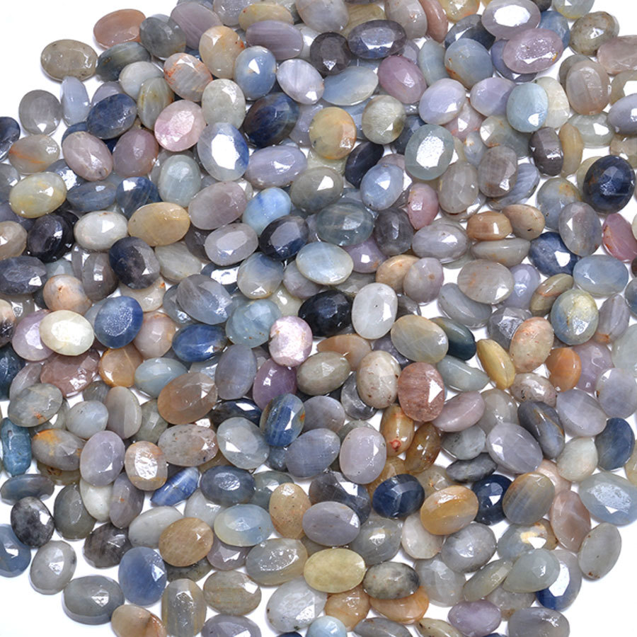 32 Pcs NATURAL SAPPHIRE AFRICAN 12MM-14MM UNHEATED/UNTREATED RING SIZE GEMSTONES