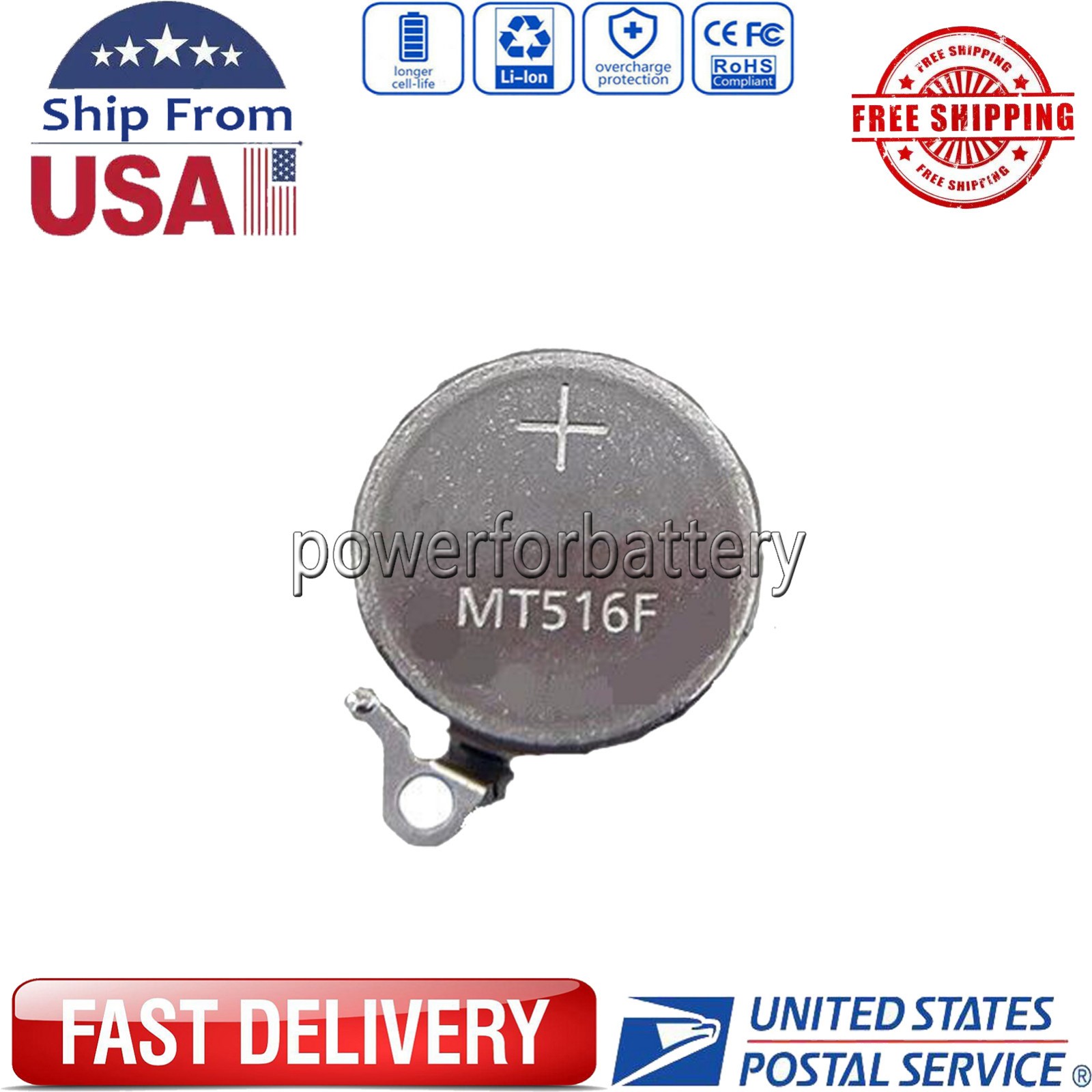 Battery For Panasonic MT516 MT516F 3027-26T Capacitor Seiko Kinetic V110 V116
