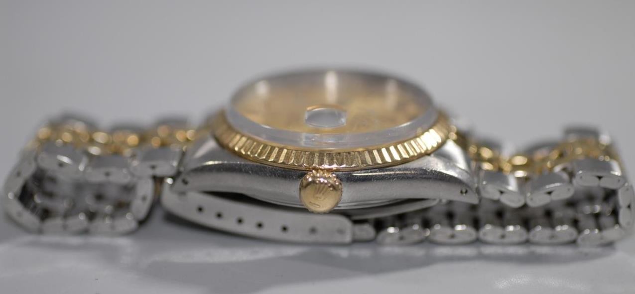 Rolex Tudor Oyster Prince Date-Day 18K Gold Bezel 94613 Daydate 36mm Watch Ex+!