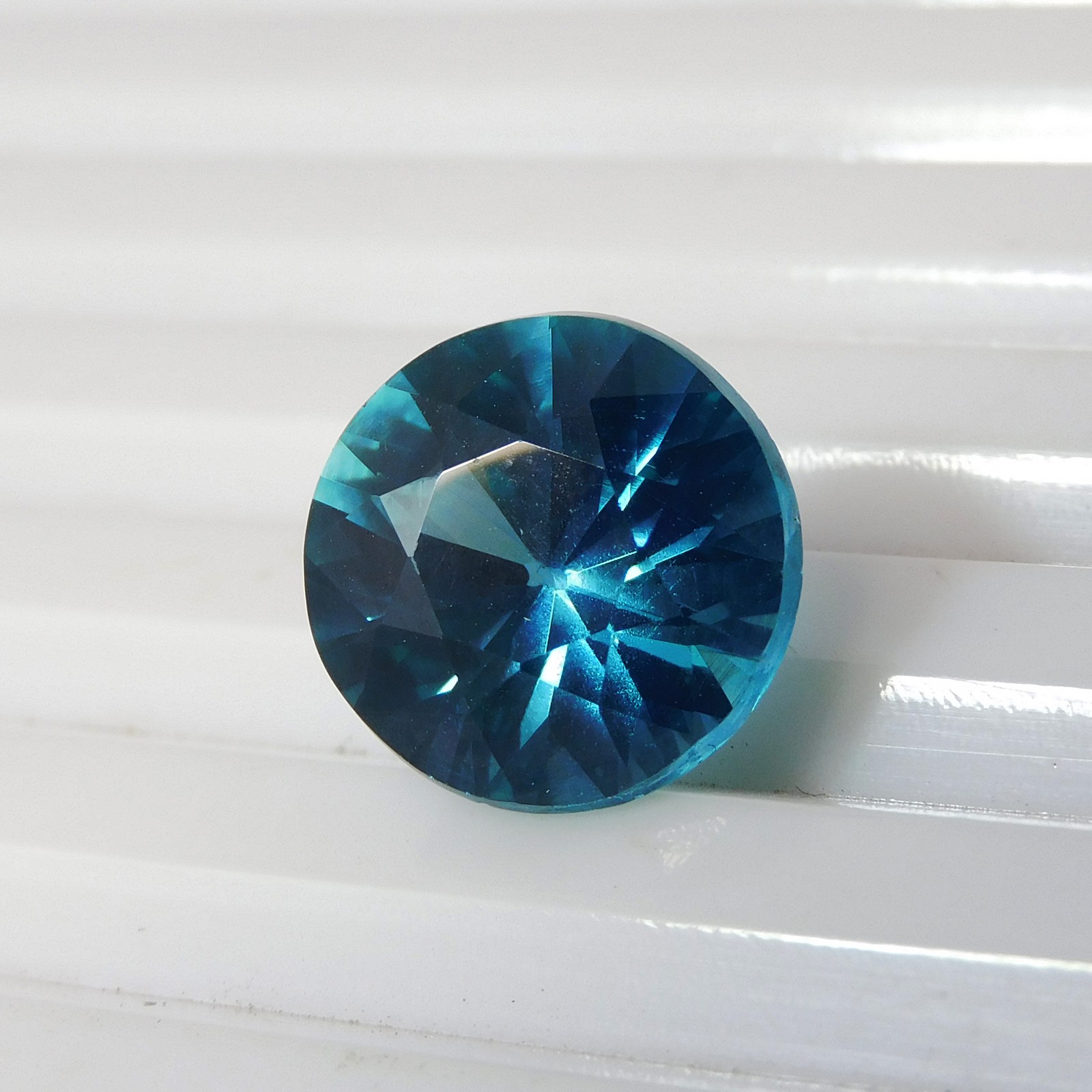 6.65 Ct Natural Gemstone Bluish Green Grandidierite CERTIFIED Round Cut