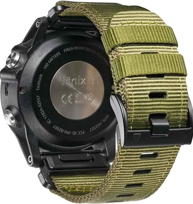 QuickFit 22mm 26mm Nylon Strap For Garmin Fenix 7 7X 6X Pro/Epix Pro Gen 2 51mm