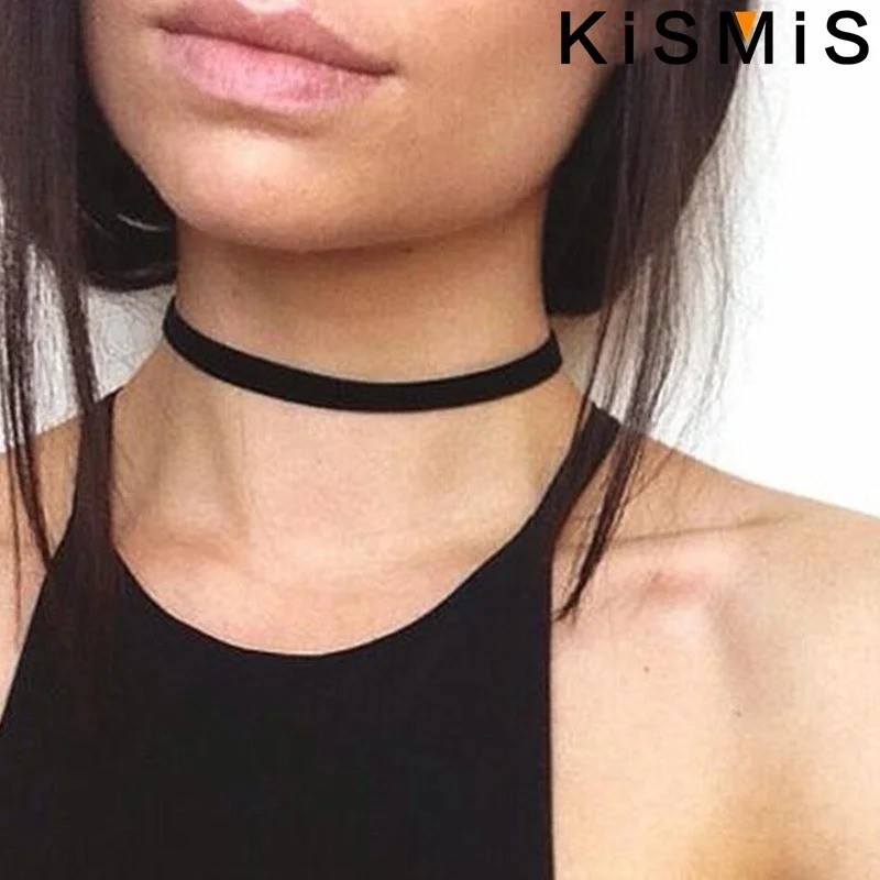 6pc Choker Necklace Set Black Velvet Classic Women Chain Collar Lace Stretchy US