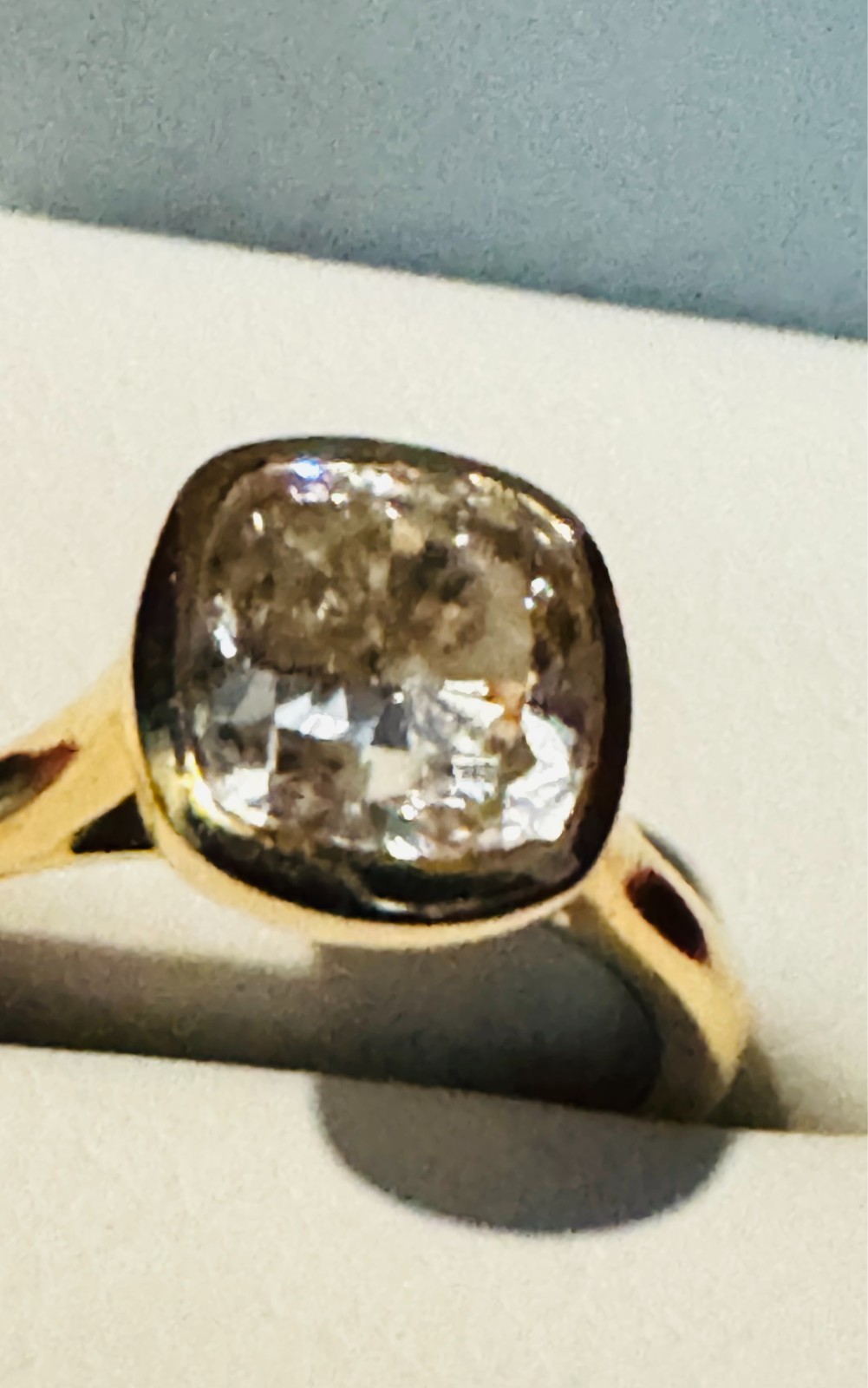 2.51ct GIA CERTIFIED 18K YELLOW GOLD ENGAGAGMENT RING – Size 6 🔥