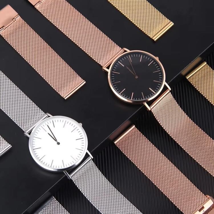 12mm 14mm 16mm 18mm 20mm 22mm 24mm Quick Release Milanese Mesh Steel Watch Band