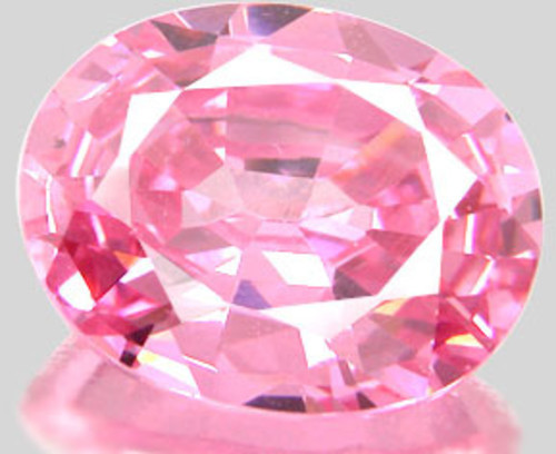 9×7 mm Oval Brilliant Russian Pink CZ AAAAA
