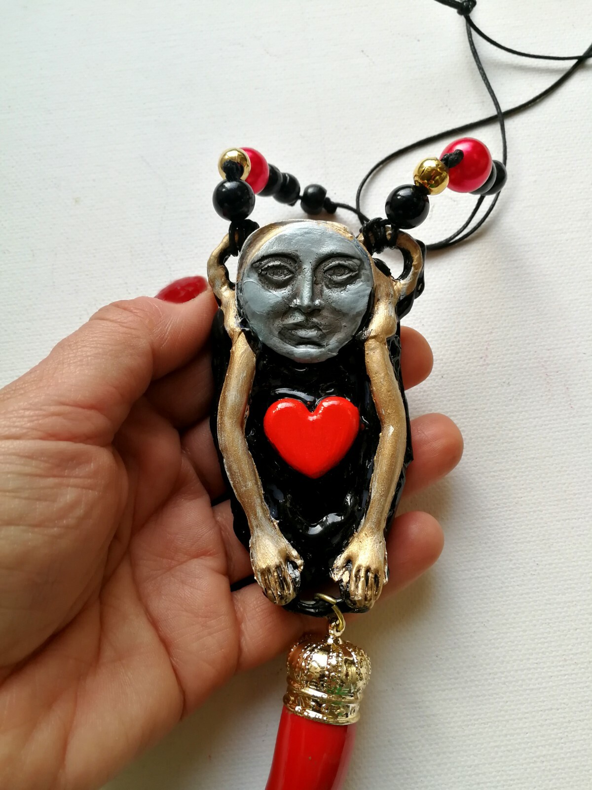 Lucky Horn Plenty Talisman Pendant Necklaces Amulet Good Luck Money Attraction