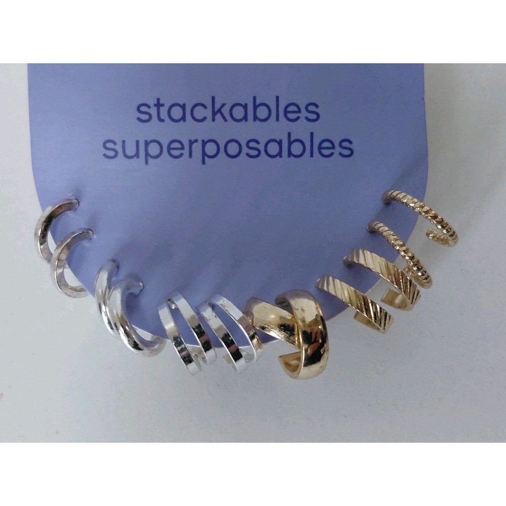 LOT of 2 Claire’s Earrings Packs Stackables Superposables 10 Pairs NEW