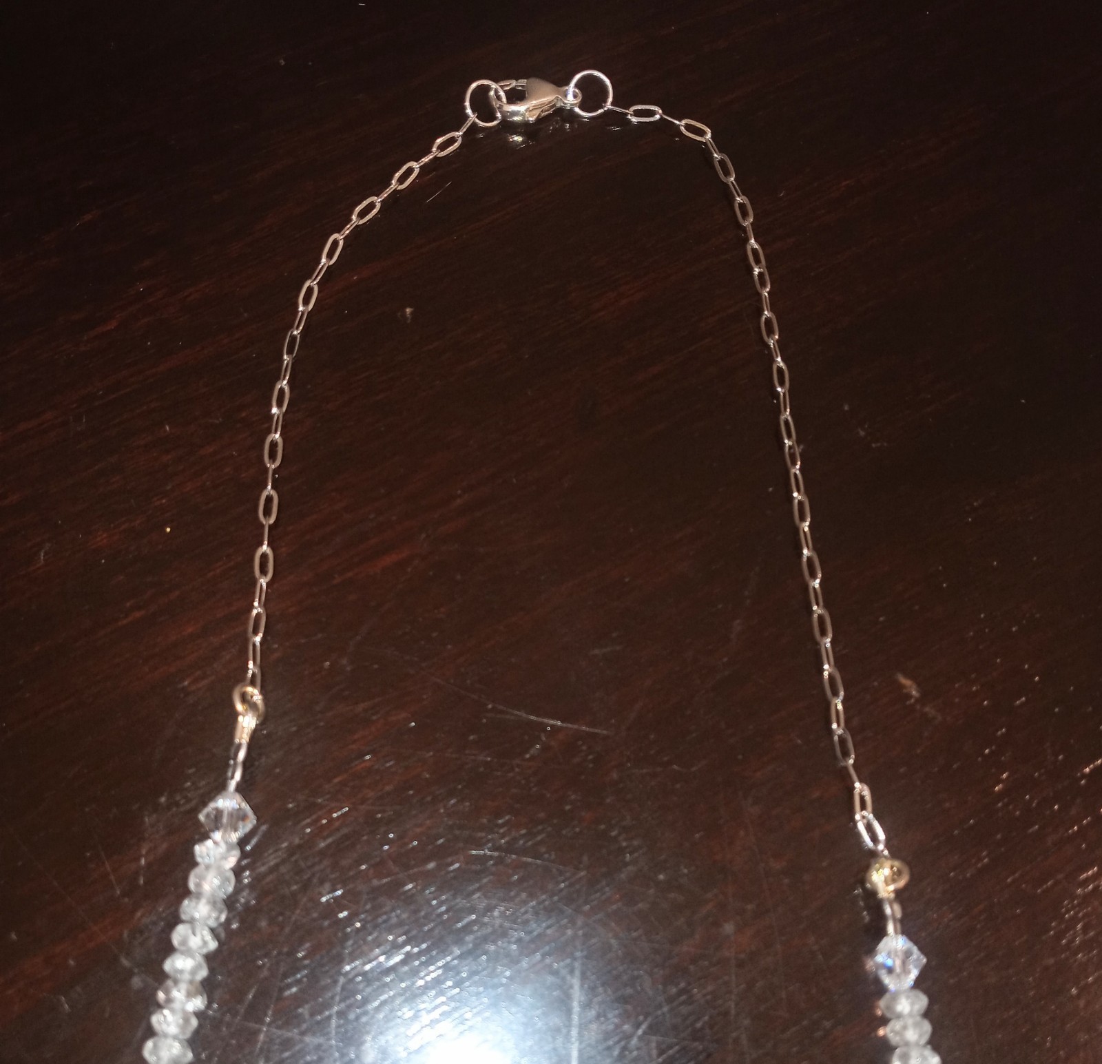 Roundelle Faceted Aquamarine & Ethopian Opal Necklace ~ New ~ Handmade