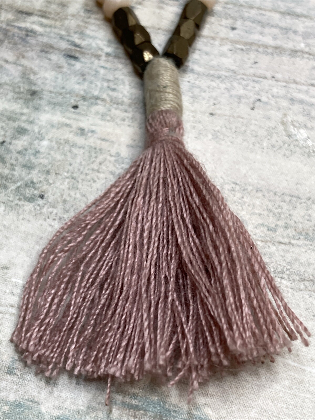 Dainty Crystals Beads Tassel Adjustable Necklace Cord Unbranded