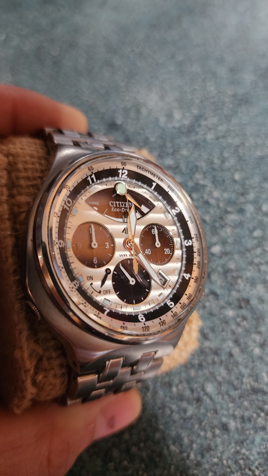 Citizen Eco-Drive Stainless Caliber 2100 Chronograph