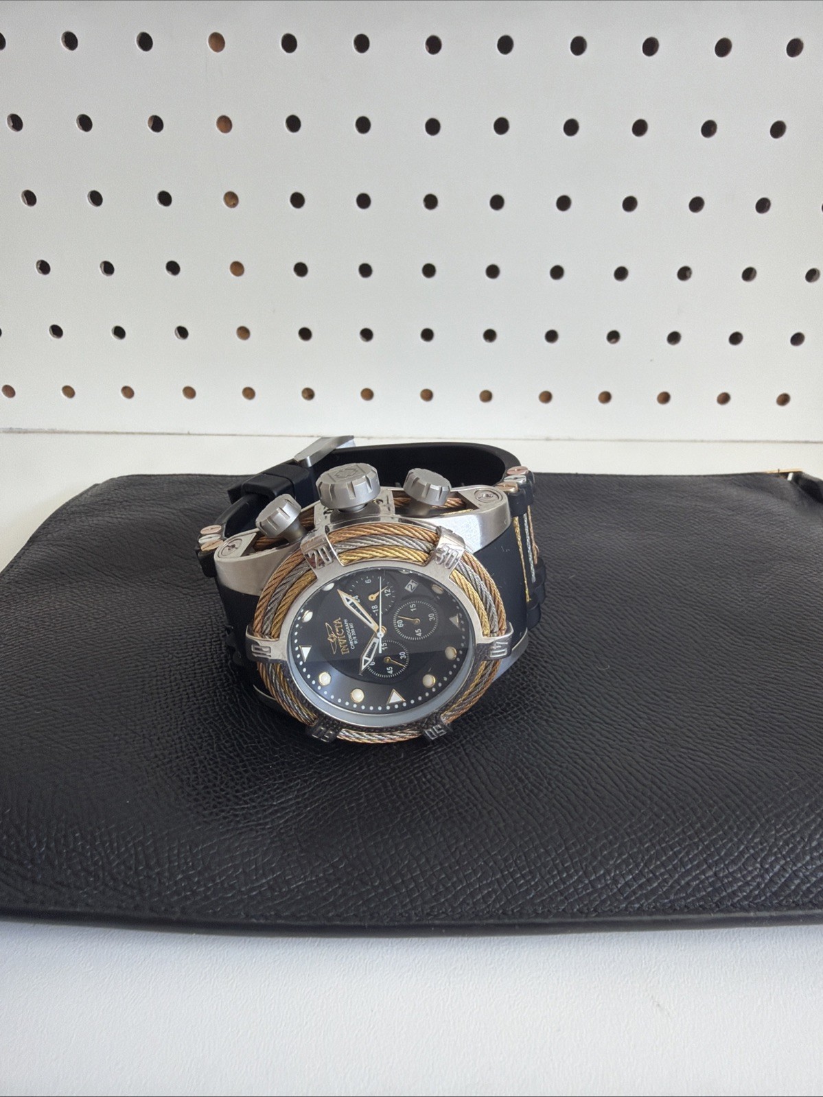 Invicta Bolt Zeus Men’s Watch – 53mm, Steel, Gold, Black (37192)