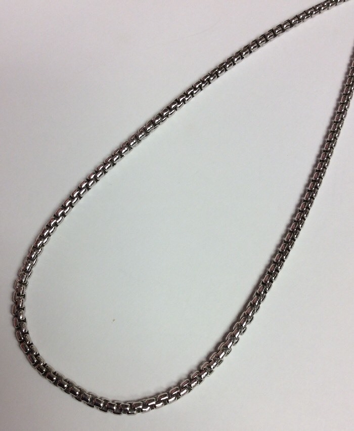 REAL STERLING SILVER Anchor Link Design Long 30″ NECKLACE Made In Italy 43.3g