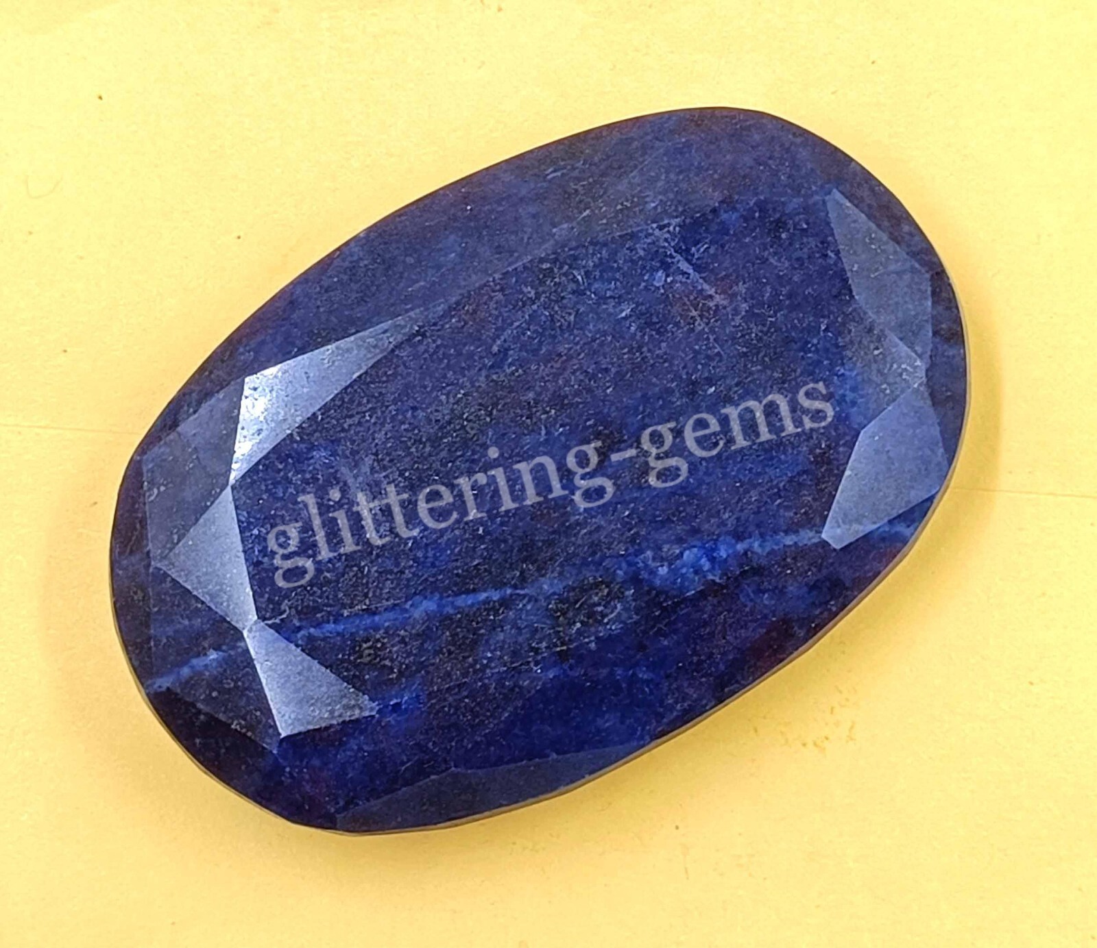 696 Ct IGL Certified Natural Oval Cut African Blue Sapphire Loose Gemstone 4OUE
