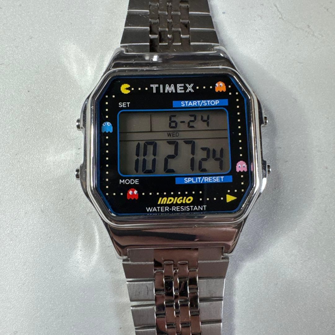 Timex Pac-Man Collaboration Digital Watch Unisex Vintage Condition
